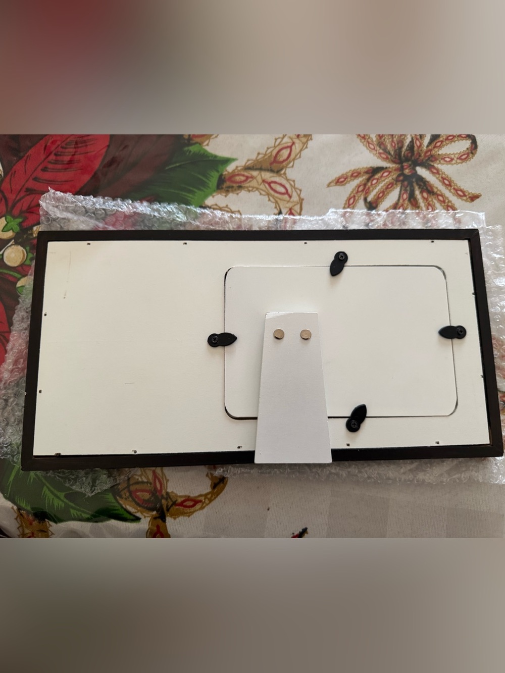 Dog Photo Frame - White/Brown "Spoiled Rotten" Design - Picture 2 of 4